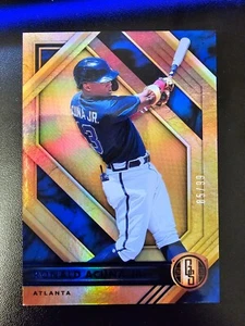 2021 Panini Chronicles Gold Standard Blue 85/99 numbered Ronald Acuna Jr #11 - Bild 1 von 2