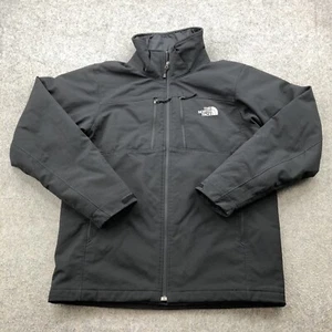 The North Face Giacca Uomo Media Nera Tasca Full Zip Soft Shell Isolata - Foto 1 di 8