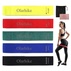 Fabric Resistance Bands Power Heavy Duty Gym Yoga Fitness Loop Booty Exercise - Picture 1 of 14