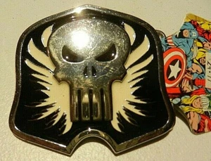 Punisher Logo Metal Enamel Belt Buckle (Jewel-M) -NEW - Picture 1 of 2