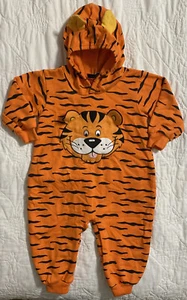 Funstuff Infant Tiger Costume Medium (18-24 Months) - Hooded One Piece Ears Tail - Picture 1 of 4