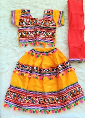 Indian  Style Chaniya choli/Traditional dress,48 month chaniya choli,Diwali  - Imagem 1 de 4