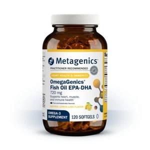 Metagenics OmegaGenics Fish Oil Supplement 120 Softgels EPA DHA 720mg 09/2026 - Picture 1 of 3