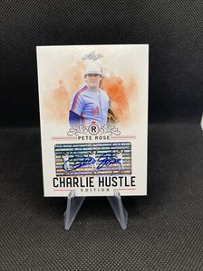 2020 Leaf Charlie Hustle Edition Auto Pete Rose #AU-08 Auto ⭐️RARE⭐️HOT🔥