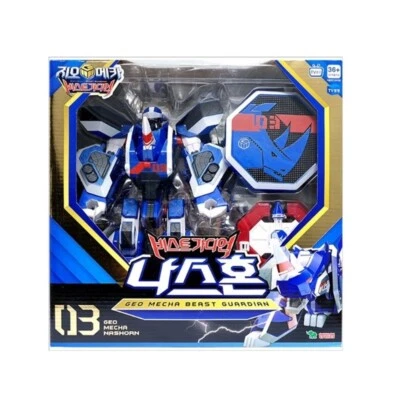 Geo Mecha Beast Guardian 03 NASHORN Blue Rhino Transforming Robot - Image 1 of 4