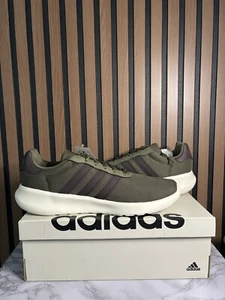 Adidas Lite Racer Adapt 3.0 Army Green White Black Shoes IG3605 Men's Sz 12 - Picture 1 of 5