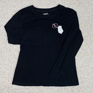 Joe Boxer Girls Top sz XL Black Round Neck Long Sleeve Owl Lightweight Sleepwear - Picture 1 of 10
