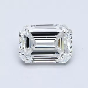 Lab Grown 1.03 Ct EMERALD Cut IGI Certified CVD Diamond G Color SI1 Clarity - Picture 1 of 12