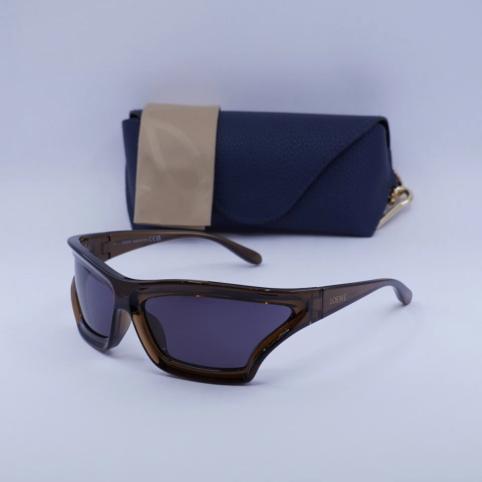 Loewe Women Sunglasses Brown Grey Mask LW40143U SIGNATURE 47A