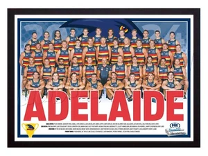 Framed 2024 Adelaide Crows AFL Football Poster - 45cm x 32cm x 3cm - Picture 1 of 4