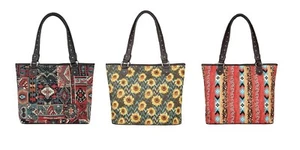 Montana West Tote Aztec Bandana Sunflower Leopard Cheetah Purse Shoulder Bag - Picture 1 of 5