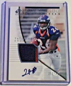 2004 SP Authentic Rookie Jersey Patch Autograph Tatum Bell /499 Broncos Lions 2 - Imagen 1 de 1