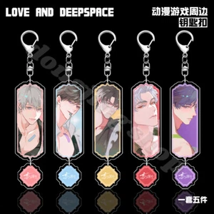 Love and deepspace Sylus Caleb Anime Double-sided interlayer keychain Keyring - Picture 1 of 11