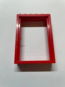 Lego 1 x Door, Frame 2 x 6 x 7 red, rouge 3671 3669 3682 3660 3665 4166 3679 - Foto 1 di 1
