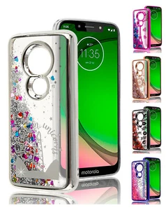 For Motorola G7 Play | Revvlry - Waterfall Chrome Design Armor TPU Cover Case - Picture 1 of 31