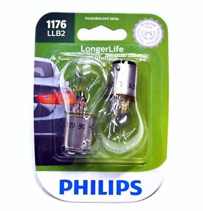 Philips LongerLife 1176 27/9W Two Bulbs Stop Brake Light Replacement Plug Play