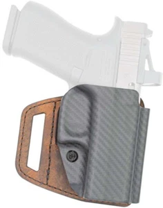 Versacarry Vslide Holster Owb Hybrid S&w Mp Shield Poly/brwn Belt : VSL211SHD - Picture 1 of 2