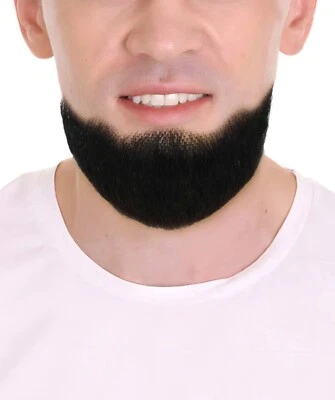 HPO Adult Men's Hollywoodian Fake Human Hair Beard | Multiple Color Options - Image 1 of 2