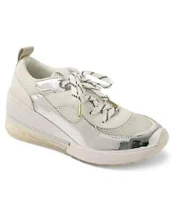 BCBGeneration Weddi Schnürschuhe hellweiß/silber Größe 9,5 - Bild 1 von 1