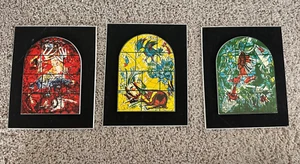 Set of 3 Vintage Marc Chagall The Twelve Chagall Windows Wall Hangings - Picture 1 of 13