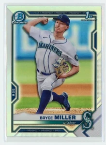 2021 Bowman Draft Chrome Bryce Miller Refractor - BDC-64 (E) - Picture 1 of 2