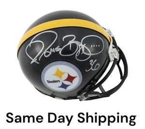Jerome Bettis Autographed Signed Pittsburgh Steelers Mini Helmet Fanatics COA - Picture 1 of 7