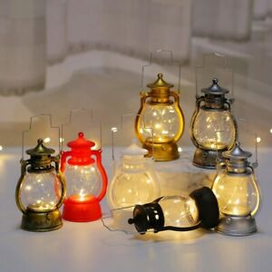 Energy-Saving Home Decor Lamp Lantern Desktop Hanging Night Light LED Retro Oil