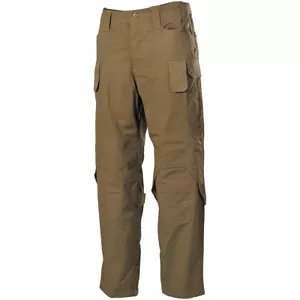 Mfh Tactical Military Cargo Trousers Mens Combat Mission Ripstop Pants Coyote - Picture 1 of 7