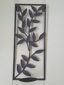 Aplique diseño hoja metal negro - Imagen 1 de 3