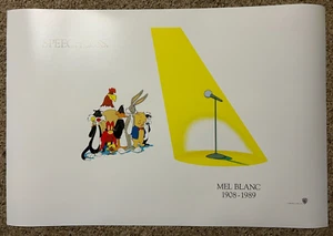 Mel Blanc "SPEECHLESS" Art Print Warner Bros Loony Tunes 1908-1989 - Picture 1 of 2