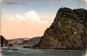 Postcard Lorelei Rock on the River Rhine • Sankt Goarshausen Germany - Picture 1 of 2