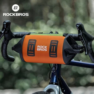ROCKBROS Cycling Bags Bicycle Handlebar Bag Bike Front Basket Bar Pannier Pack - Picture 1 of 15