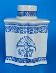 Seltene Spode Copeland Heritage Blau Neuer Stein Keramik Teedose mit Deckel 5" - Bild 1 von 10