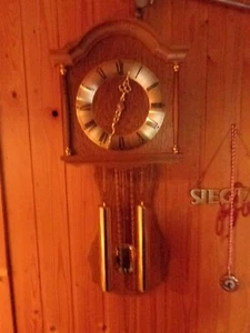 AMS Wanduhr mit Pendel mechanisch, Holz  - Bild 1 von 9