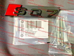 Genuine Style Gloss Black SQ7 Mesh Grille Emblem Badge for Audi SQ 7 - Picture 1 of 7