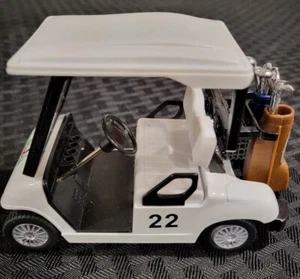 KiNSFUN Golf Cart 4½" Die Cast Metal Model Pullback Action Toy - Picture 1 of 4