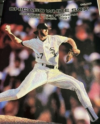 Vintage Chicago White Sox Opening Week Program April 18 - 28, 1991  - Image 1 of 2