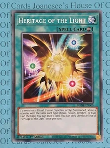 Tarjeta común Heritage of the Light BODE-EN000 Yu-Gi-Oh 1ª edición nueva - Imagen 1 de 3