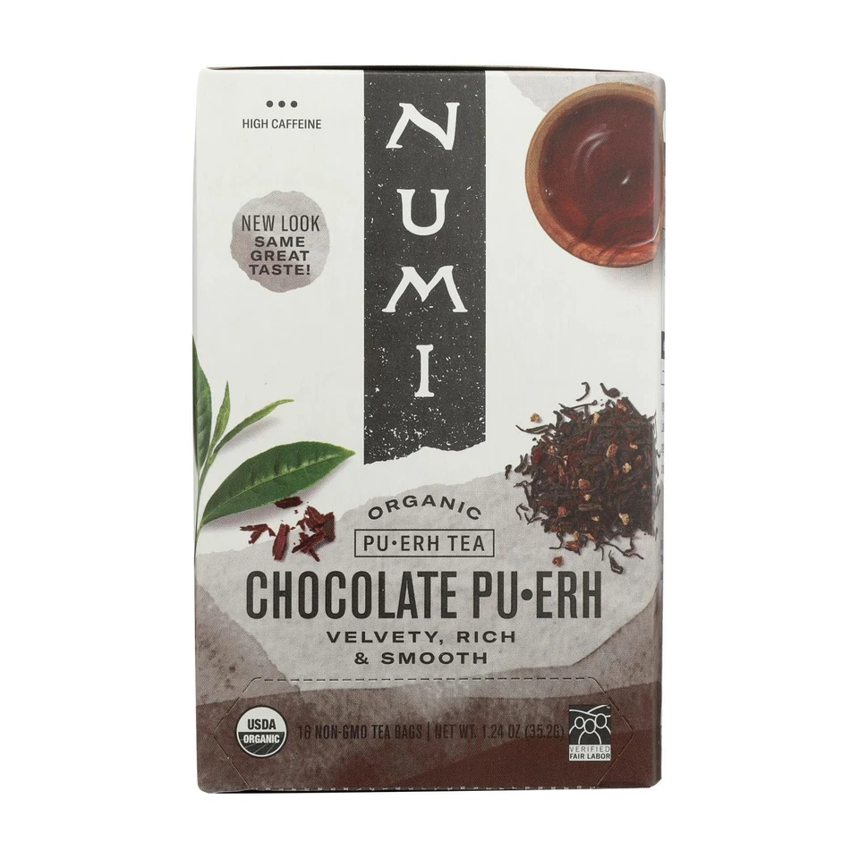 Numi Tea Organic Chocolate Puerh 16 Teabags