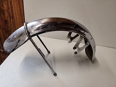 Honda CB750 A 1977 guardabarros delantero Hondamatic cromado completo fabricante de equipos originales no doblado Foto 1 de 4