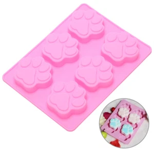 Dog Cat Paw Print Mold Silicone Cake Baking Mold Soap Mold Kitchen Tool _tm - Picture 1 of 5