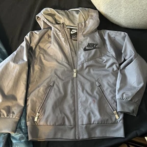 Little boys Nike gray jacket windbreaker size small (5), EUC - Picture 1 of 5
