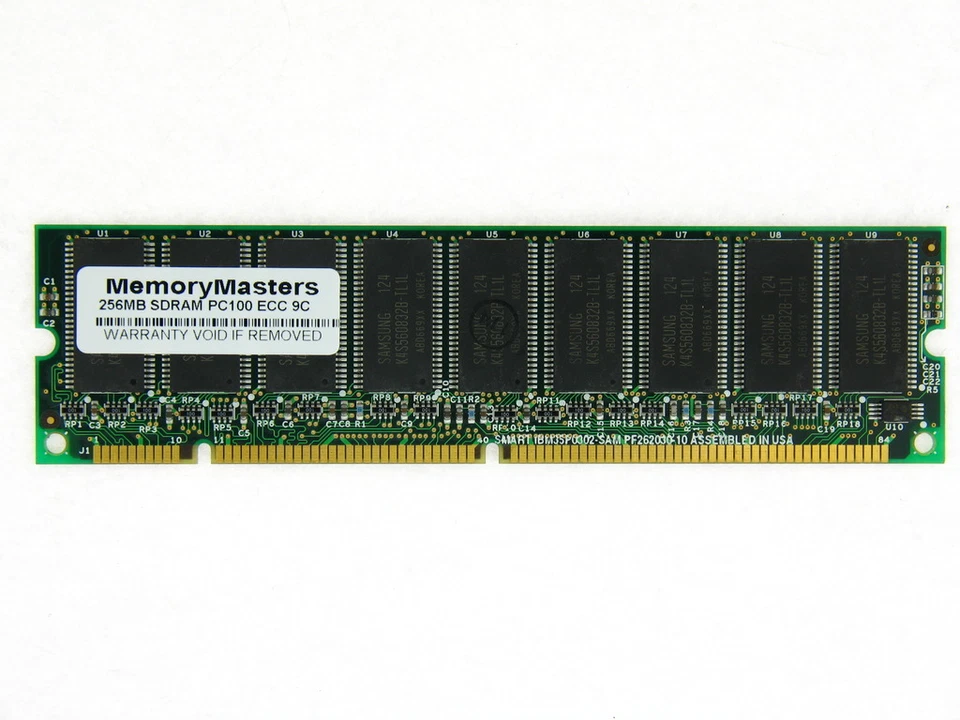 256MB SDRAM 9CHIP PC100 ECC UNBUFFERED DIMM 168PIN - Image 1 of 1