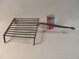 Antigua tostadora trivet de hierro forjado primitiva 18C - Imagen 1 de 5