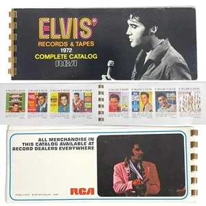 Elvis 1972 Records & Tapes Complete Catalog RCA Promo Discography Booklet - Picture 1 of 7