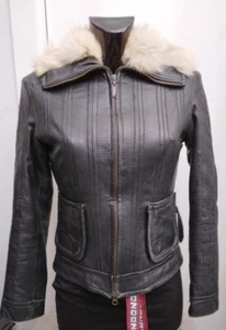 ENGINE Echtlederjacke gebraucht Damen woman braun Gr. 40 XYM727L - Bild 1 von 12