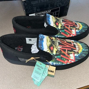 Slayer/DC Schuhe Slipper schwarz/grün mit Karton Größe 10 DM236104 💯 Original - Bild 1 von 7