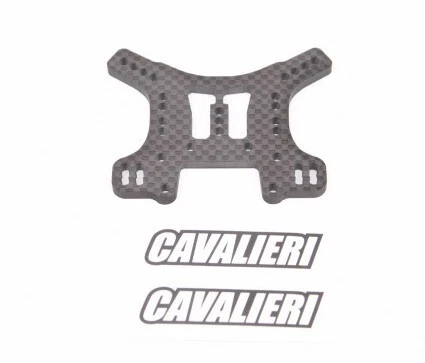 SWC4503 SWORKz S14-3 Carbon Rear Shock Plate by RC Carbon Cavalieri - Image 1 of 1