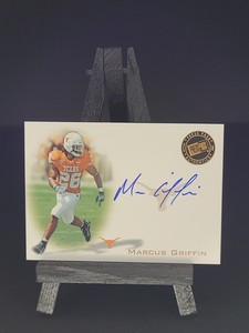2008 Press Pass - Signings Bronze #PPS-MG Marcus Griffin (AU, RC) Blue Ink, 