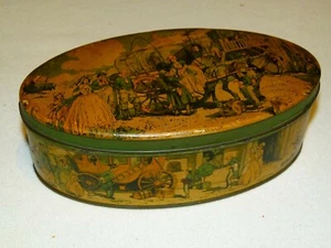 Vintage Rare Oval Shaped Thornes Toffee Tin - Bild 1 von 10